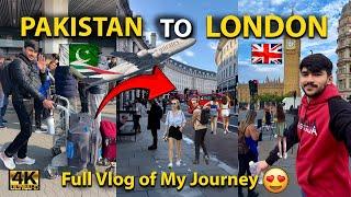 Pakistan to London, UK ️ My First International Flight  || Lahore to UK on Student VISA