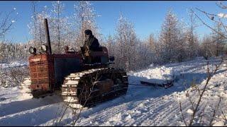 TD 9 IH Cat Kijiji doing a little Snow Dragging Jan 07 2023