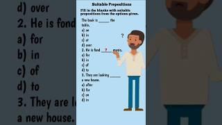 Preposition//Prepositions in English Grammar//Gap Filling Quiz. #viralshort