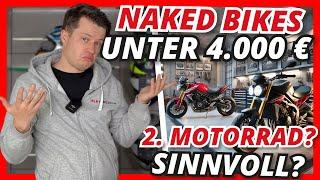 NAKED BIKE under 4,000 € Avoid pain when riding a super sports bike & is a second motorcycle useful?