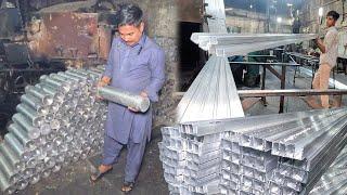 Amazing Aluminum Pipe Mass Production Process. Aluminum Extrusion Factory