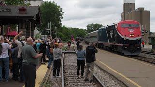 5/21/24 Inaugural Run of The Amtrak Borealis & More (AMTK, KCS, UP, CP 7022)