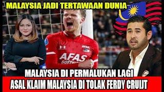 MALAYSIA DI PERMALUKAN LAGI,ASAL KLAIM MALAYSIA DI TOLAK FERDY CRUIJT UNTUK DI NATURALISASI