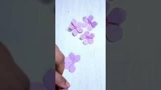 How to make paper periwinkle flowers/vinca flowers making with paper/noiyontara#shorts