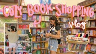 Cozy fall book shopping vlog BOOK HAUL