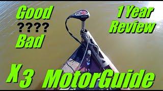 MotorGuide X3 Trolling Motor 1 Year Review Features & Water Test