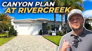 Inside RiverCreek’s CANYON MODEL: Luxury Living With INCREDIBLE Amenities | Estero Florida Homes