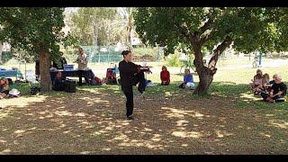 Talia Kav - Chen style Xin Jia Yi Lu demo at World Taiji & Qi gong day Tel Aviv 2021