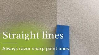 How our straight paint lines look | Sarasota painter