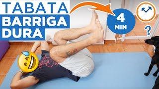 TABATA ABDOMINAL 4 MINUTOS: TREINO COMPLETO PARA DEIXAR A BARRIGA DURA | Saúde na Rotina