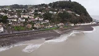 Minehead & Dunster Beach Drone Footage - January 2022