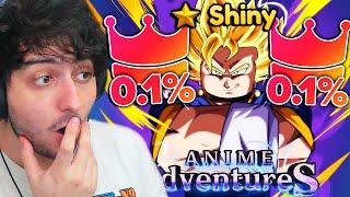 After 1 YEAR... I FINALLY Have Double 0.1% Unique Shiny Vegito in Anime Adventures Roblox...