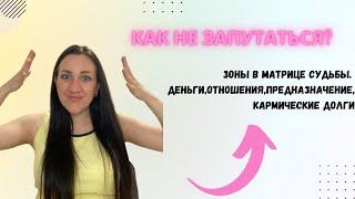 ЗОНЫ В МАТРИЦЕ СУДЬБЫ.КАК НЕ ЗАПУТАТЬСЯ?Деньги,отношения,таланты,вдохновение,кармические долги.