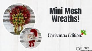 Let's Design Some Mini Wreaths Using Mesh!