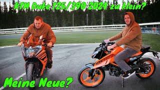 KTM Duke 125 und 390 2024 für große Menschen zu klein? | Das ist mein neues Motorrad?!