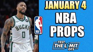 TOP 5 BEST NBA Player Prop Picks | Saturday 1/4/2025