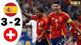 Spain vs Switzerland 3-2 • Spain Highlights & All Goals 2024 • Hasil Bola Tadi Malam 2024 • Lamine 