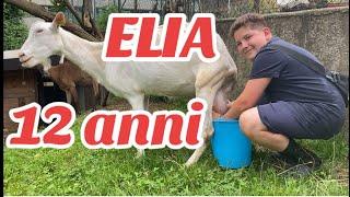 ELIA BOSIO 12 anni e la sua FATTORIA Capre,Pecore,Galline,Anatre,Quaglie,Cavallo PEIA(BG)Val Gandino