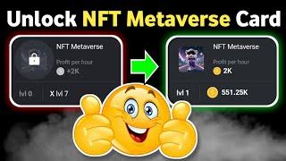 How to unlock NFT Metaverse card hamster kombat | Unlock daily combo card NFT Metaverse