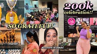 200k CELEBRATION!! went to a slum, temple and INSTAGRAM IS BACKK!! #giveaway inside