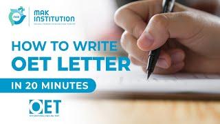 How to write an OET referral letter 2021 with sample  | MAK INSTITUTE | OET | COACHING FOR NURSES