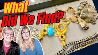 SHOP WITH ME for Antique and Vintage JEWELRY ! See our Haul ! Ride Along