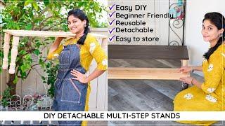 Easy DIY that you can make at home in less than 15 mins | Detachable Stand/Pooja decor | Golu steps