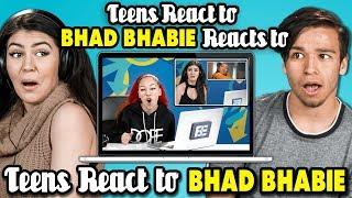 Teens React To Bhad Bhabie Reacts To Teens React To Bhad Bhabie