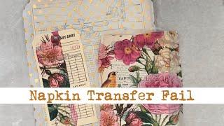 Napkin & Tissue Transfer Technique