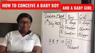 HOW TO CONCEIVE A BABY BOY || HOW TO CONCEIVE A BABY GIRL