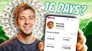 I BLEW UP a YouTube Channel to 500K Subs in Just 16 Days & Made $XXXXX—It's NOT Just Luck!