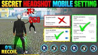 Free Fire Max Auto Headshot Trick 2024 Sensitivity | 2gb, 4gb, 6gb Ram Headshot Sensitivity Setting