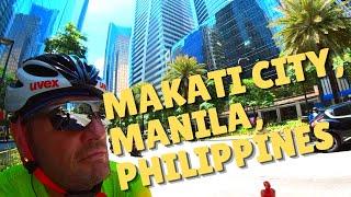 Travelling in the Philippines - Poor and rich next to each other, cycling to Makati, Manila 