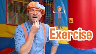 Exercise With Blippi at The Kids Playground | BRAND NEW BLIPPI | Educational Videos For Kids