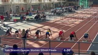 Yale Season Opener Womens 60mh Finals