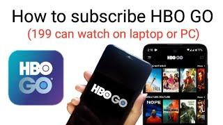 How to subscribe in HBO GO 199 plan using phone (can watch on laptop or PC) G-cash as payment method