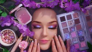 ASMR Secret Garden Makeup Application ( Huda Beauty, Flower Knows, Guerlain)
