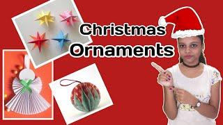 DIY || How to make Christmas Ornaments || Christmas Crafts || in Bhanu's Talks