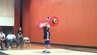 Jose Carranza - Texas State Championship 2012 - 3rd Clean and Jerk 133k