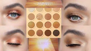 NEW Colourpop Golden Hour Eyeshadow Palette Tutorial! TWO LOOKS ONE PALETTE!