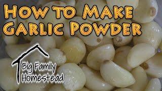How to Make Garlic Powder AT Home