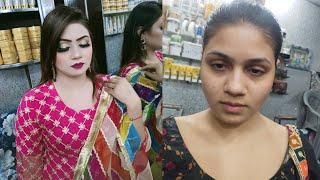 mehandi makeup/mehndi party makeup tutorial/soft makeup/fyp/by Rani ch