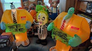 NEW FOR 2024 Gemmy Halloween Airblown Inflatable 7ft Wide Beetlejuice With Bob And Dave