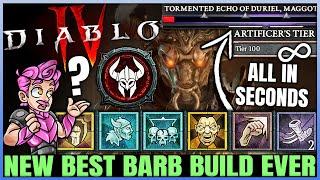 Diablo 4 - New Best BILLION DAMAGE Barbarian Build - Perfect Bash Combo = OP - Gear Skills Guide!