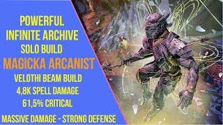 Powerful Magicka Arcanist Solo Build for Infinite Archive in ESO