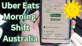 Uber Eats Friday Morning Shift Ride Along Australia