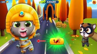 Talking Tom Gold Run Gameplay - Mummy Tom vs Mummy Raccoon - Full Screen Android Ep2