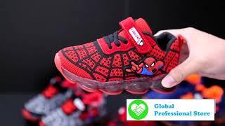 SpiderMan Children Shoes with LED