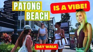 Patong Beach Road Day Walk 2024. Exploring Phuket Thailand by Day.