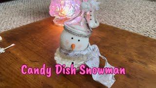 Candy Dish Snowman